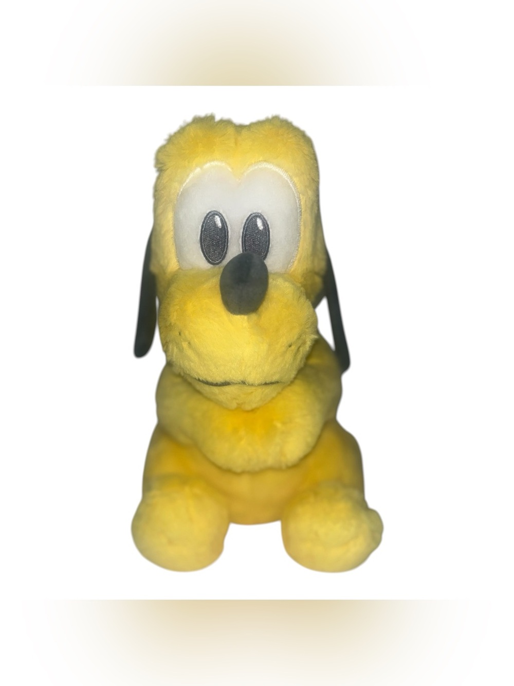 Disney Yellow Pluto Plush Dog Toy - Soft Squeaky Pet Toy